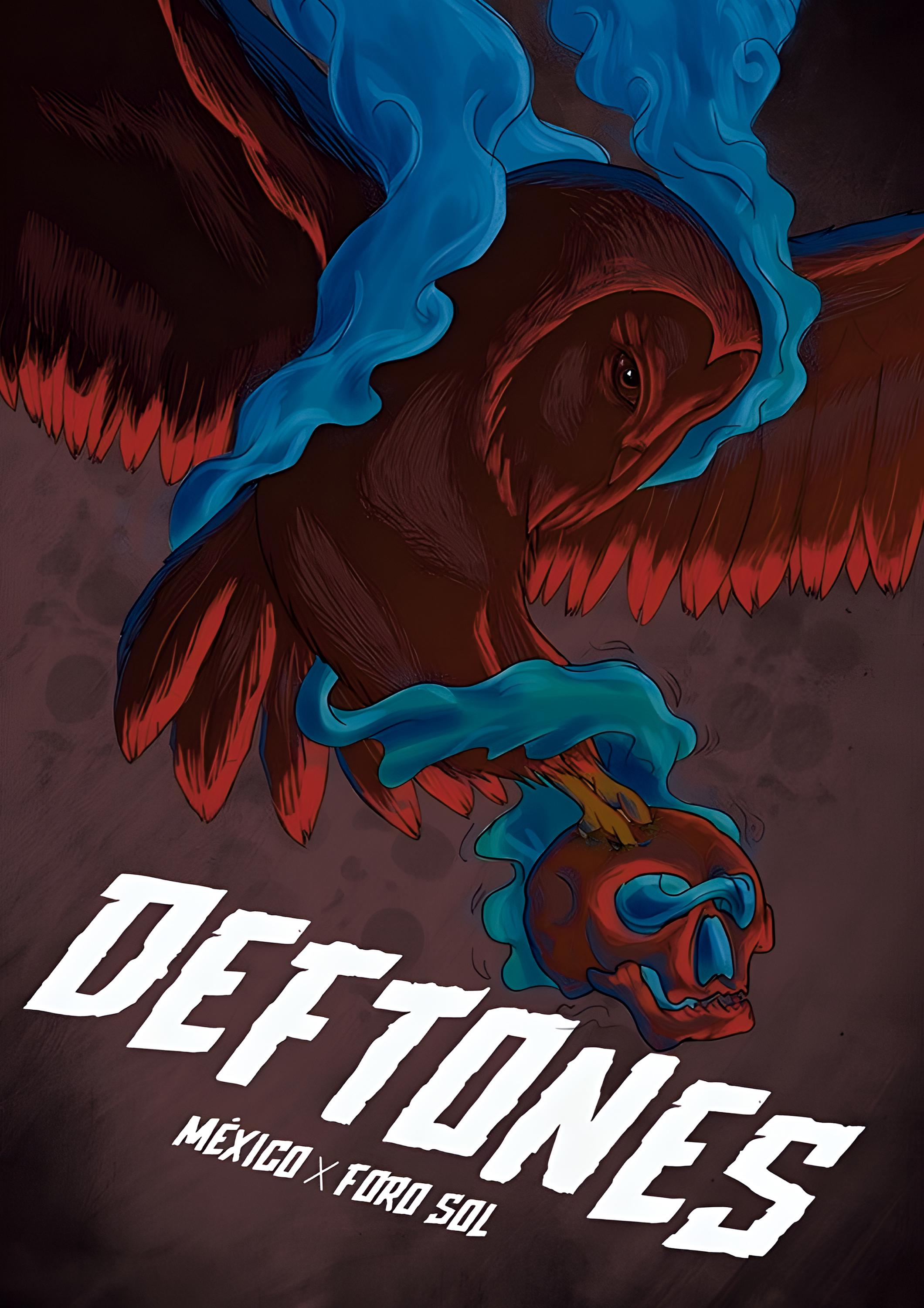 Deftones Mexico Concert Poster: Vintage Rock Art Print - Etsy