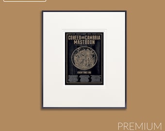 Coheed And Cambria Concert Poster: The Unheavenly Skye Tour, Metal Rock Art Print