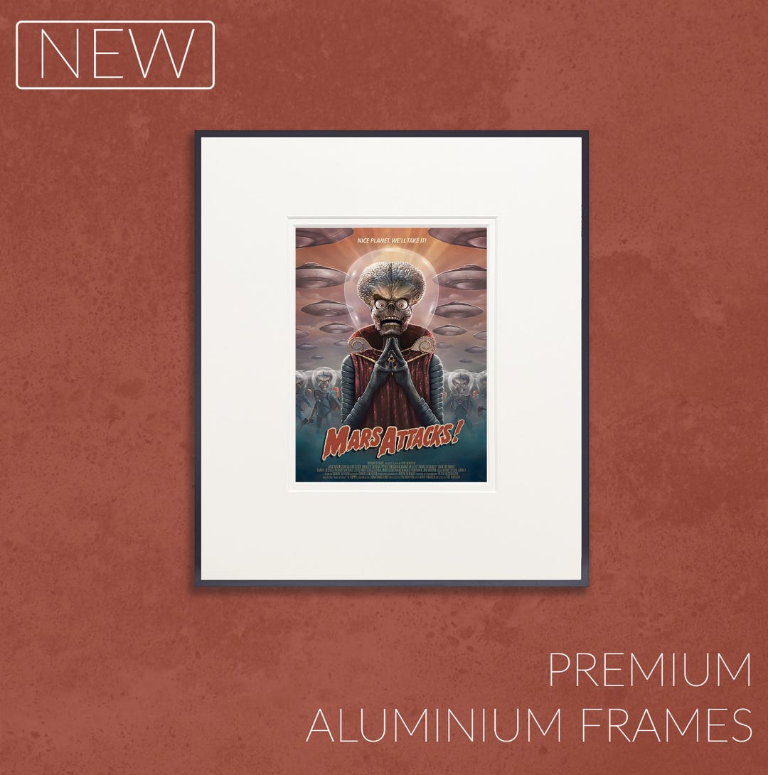 マーズ・アタック 映画ポスター：1990年代 SF アートプリント - A3/A4
