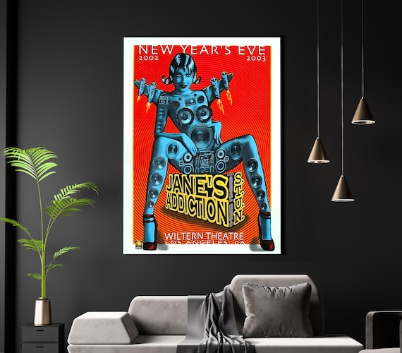 Jane's Addiction Gig Poster: Vintage Rock Concert Art Print - New