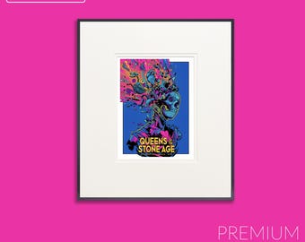 QOTSA Gig Poster Art Print: Queens of the Stone Age, New Orleans