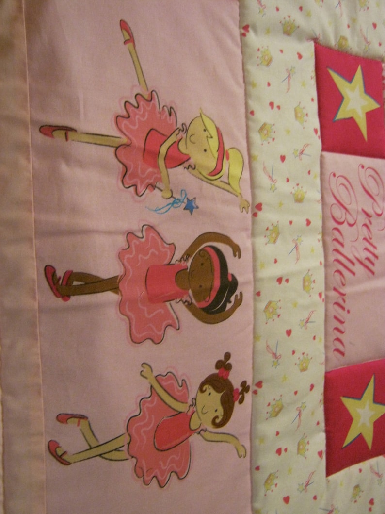 Baby Little Dancer Pretty Ballerina BabyToddler Quilt-NEWLY MADE