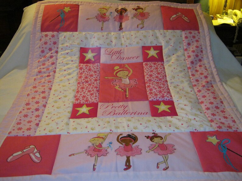 Baby Little Dancer Pretty Ballerina BabyToddler Quilt-NEWLY MADE