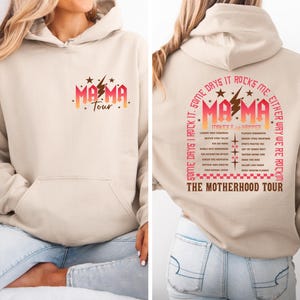 The Motherhood Tour Sweatshirt, Sometimes I Rock It Sometimes It Rocks Me Shirt, Rocker Mom Tee, Mothers Day Gift, Funny Mom Hoodie