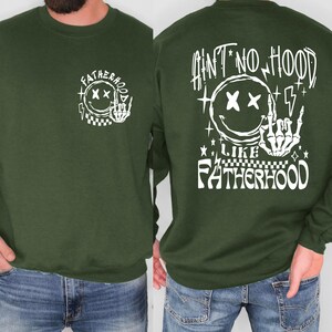 Moletom &quot;Ain&#39;t No Hood Like Fatherhood&quot;, Moletom com capuz engraçado para pais, Presente para o Dia dos Pais, Suéter legal para pais, Moletom com capuz &quot;Rock and Roll Dad&quot;, Moletom com capuz &quot;Paternity&quot;