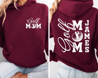 Custom Golf Mom Sweatshirt, Golf Mama Hoodie, Game Day Golfing Sweatshirt, Golf Lover Gift, Mothers Day Gift, Golf Season Hoodie