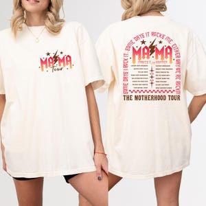 Comfort Colors® The Motherhood Tour Shirt, Sometimes I Rock It Sometimes It Rocks Me Shirt, Rocker Mom Tee, Mothers Day Gift, Funny Mom Tee