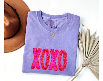 Comfort Colors® XOXO Shirt, Valentine's Day Shirt, Girlfriend Valentine Shirt, Valentines Day Gift, Love Wins Shirt, Couples Valentine Gifts