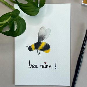 Cartão aquarela Bee Mine com envelope