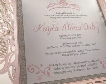 quinceanera invite etsy