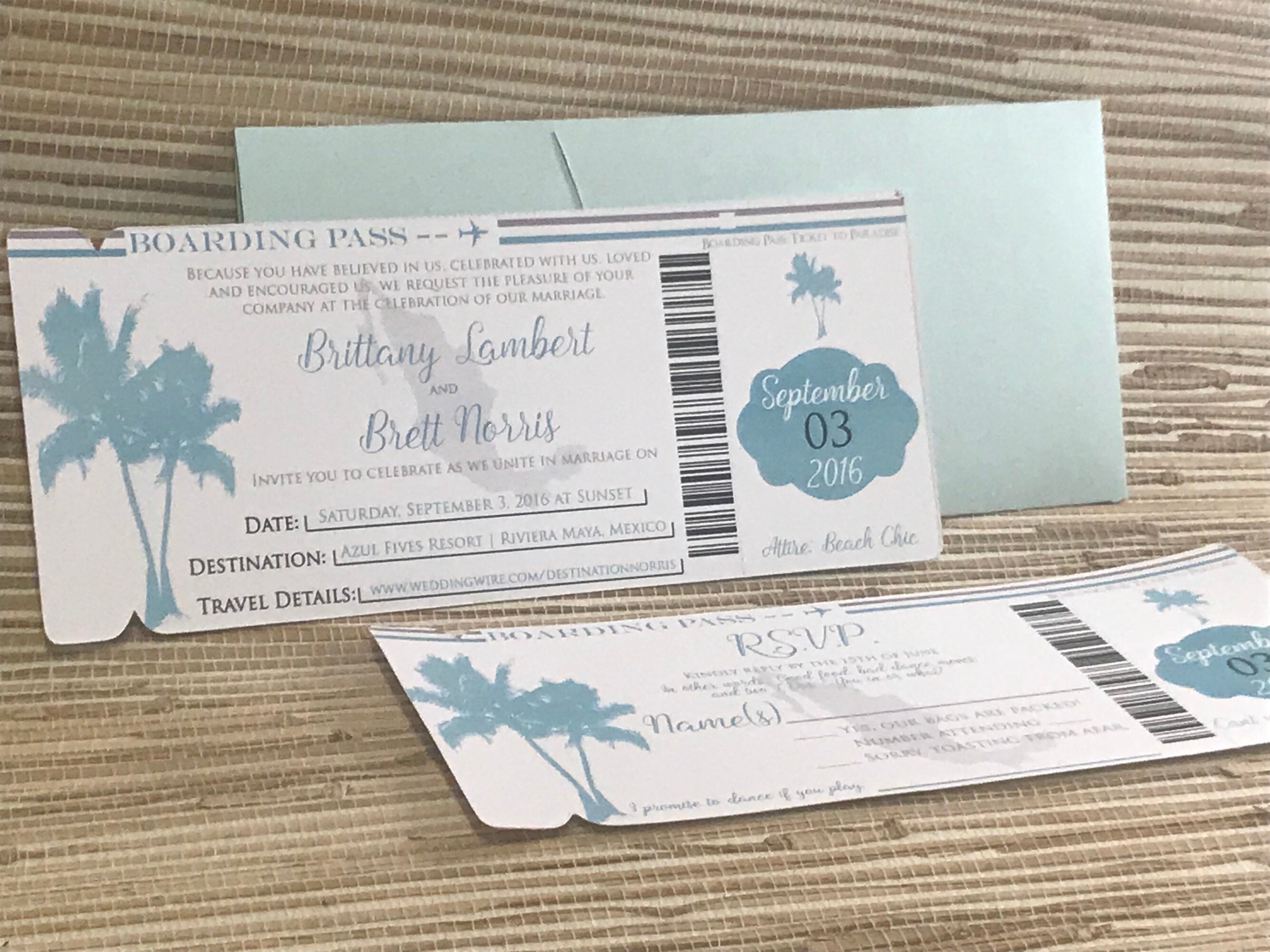 メキシコの結婚式の招待状