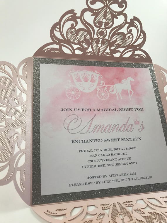 Quinceanera Invitation QS-IN38 set of 50