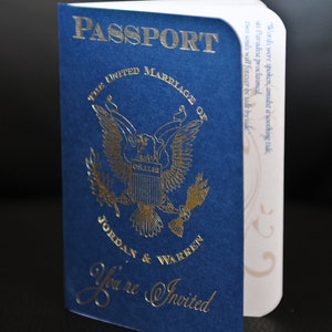 Passport Wedding. Passport Wedding Invitation, Destination Invite, Beach Wedding Invite. image 1