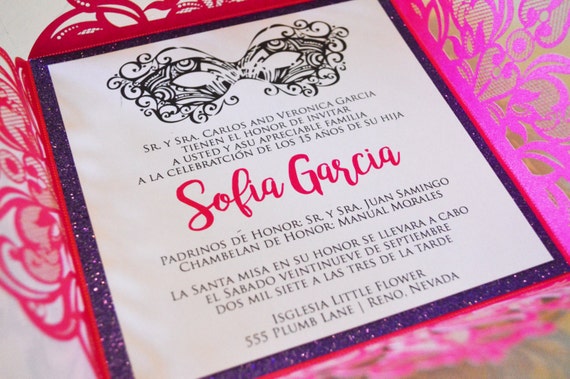 Invitations For Quinceaneras In Spanish 7
