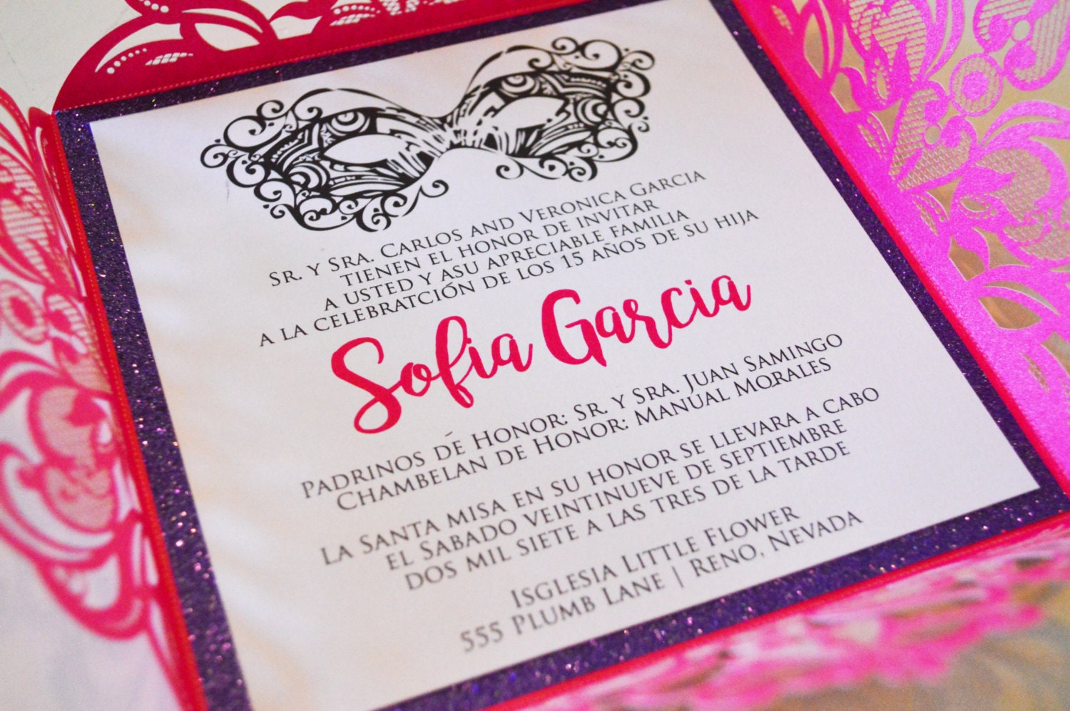 Pink Quinceanera Invitation Masquerade Invitation Spanish Etsy pink-quinceanera-invitation-masquerade-invitation-spanish-etsy