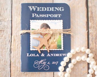 Destination Wedding Invitation. Passport Wedding Invitation. DEPOSIT: Passport Stamp Photo Design