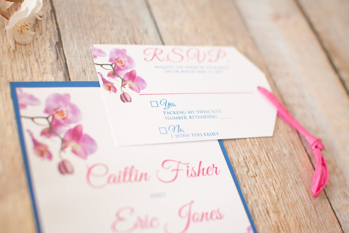 Tropical Wedding Invitation. Jamaica Wedding Invitations. Etsy