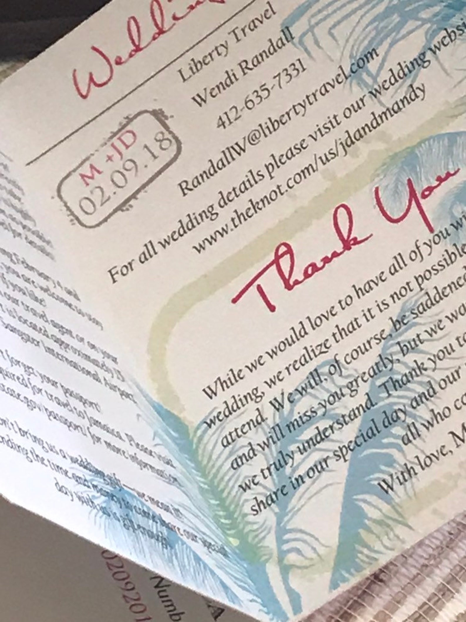 Jamaica Wedding Invitation. Jamaica Passport Invitation. Etsy