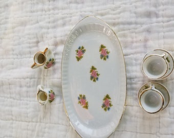 On Sale Made in Germany Rosenthal Shadow Rose Large Coupe SaladSoup Bowl with Gold Rim Fine Dining Dish