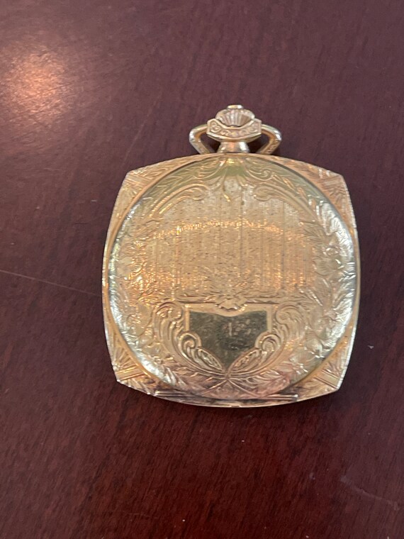 Vintage Arnex 17 Jewel Pocket Watch Gold Works Wi… - image 3