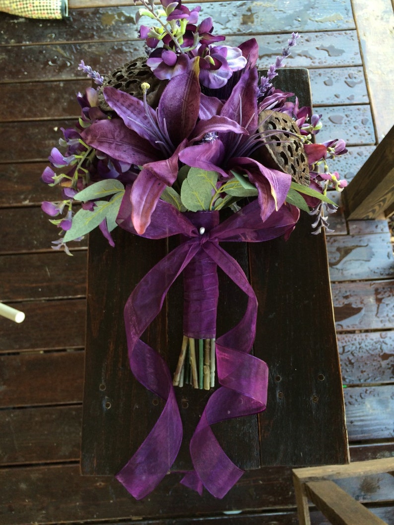 Purple Tiger Lily Bouquet