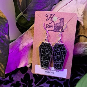 Real Spiderweb Coffins (Earrings)