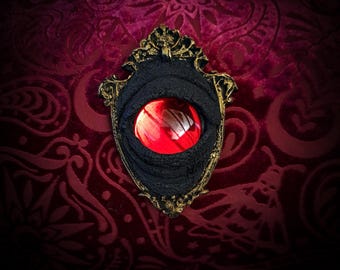 Arte de pared del ojo adivinatorio rojo