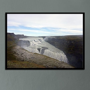 Gullfoss Waterfall - Icelandic Landscape Digital Print