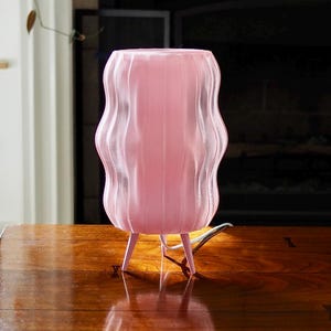 Table Lamp "Jelli" Pastel Pink - Unique Statement Lamp, Dopamine Decor