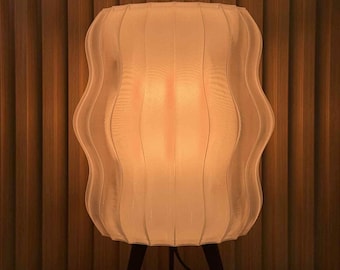 Lámpara de mesa Jelli XL: luz moderna grande impresa en 3D para salas de juegos, escritorios, iluminación ambiental o decoración del hogar, personalizable con RGB.