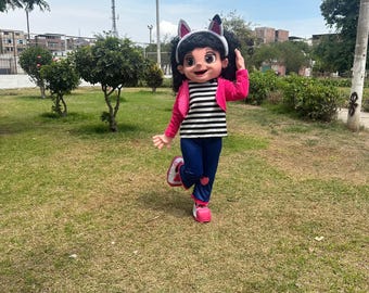 Girl Gabby Costume Mascot Party Event Halloween events parties botarga