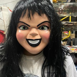 Disfraz de mascota de cabeza de fibra de vidrio Tifanny para niña, para fiestas de mascotas, eventos de Halloween, fiestas, botarga, espectáculos