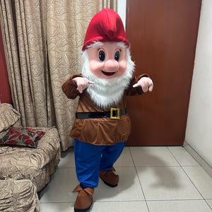 Cheerful Gnome Foam Mascot Costume | Fantasy Dwarf Outfit for Parades, Cosplay, School Plays, Kids Parties, Birthday Character Suit