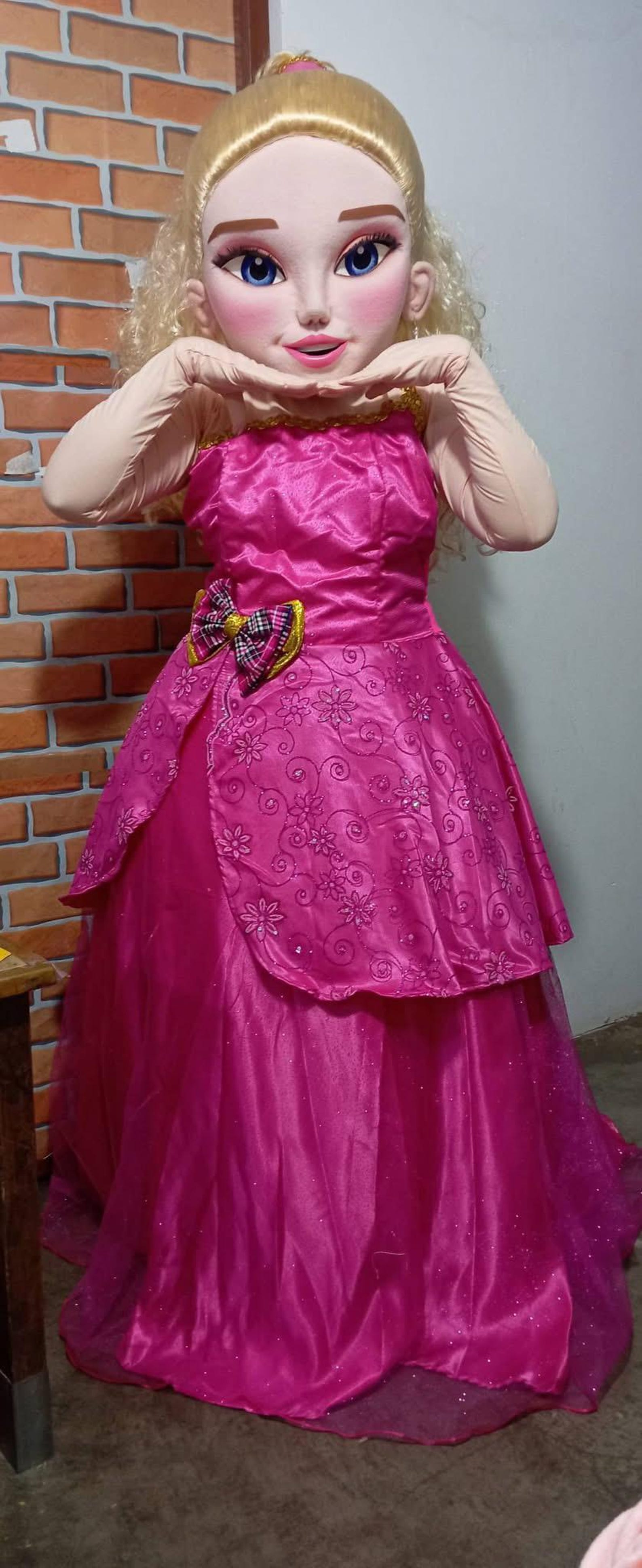 Princess Pink Cute Mascot Costume Mascots Party Event Halloween Events 