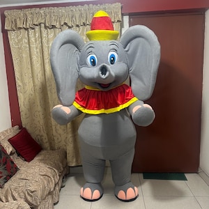 Disfraz de mascota elefante animal para fiestas de mascotas, eventos de Halloween, fiestas, botarga, espectáculos