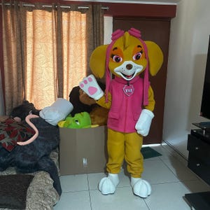Cane rosa Animale Mascotte Costume Mascotte Festa Evento Halloween eventi feste botarga Spettacoli
