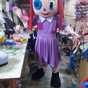 Disfraces de mascota de muñeca parcheada, evento de fiesta de mascotas, eventos de Halloween, fiestas, botarga, espectáculos