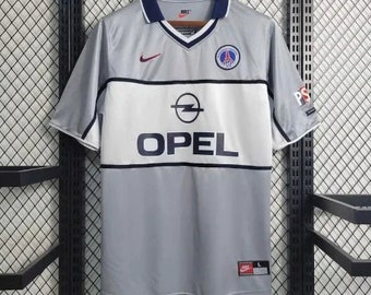 Vintage PSG retro jersey , Paris Saint , Germain ,90's - 00'S football shirt , LES BLUES, paris retro shirt , classic soccer jersey
