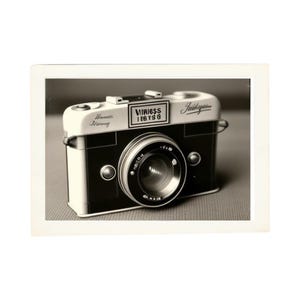 Vintage Retro-Style Kamera Kunstdruck - Klassisches Fotodekor für Enthusiasten