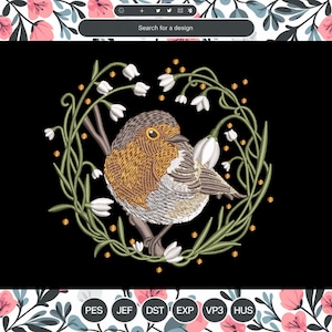 bird embroidery designs, bird lover machine digital embroidery designs, cute bird embroidery pattern, 3 SIZE - Instant downloads bird