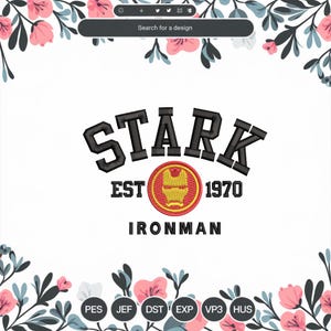 Disegni da ricamo Titanium Hero, disegni da ricamo digitali Steel Guardianmachine, motivo da ricamo Hero, 3 MISURE - Download istantanei Hero
