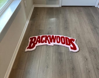 Backwoods logo rug