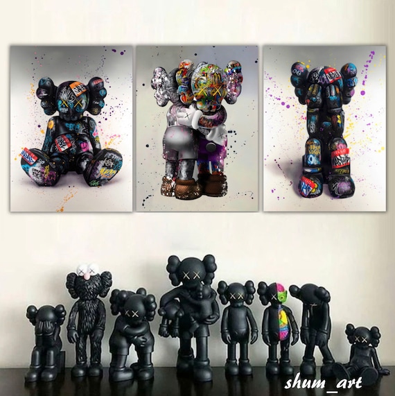 Amazon.co.jp: カウズ ポスター キャンバス アートパネル アート