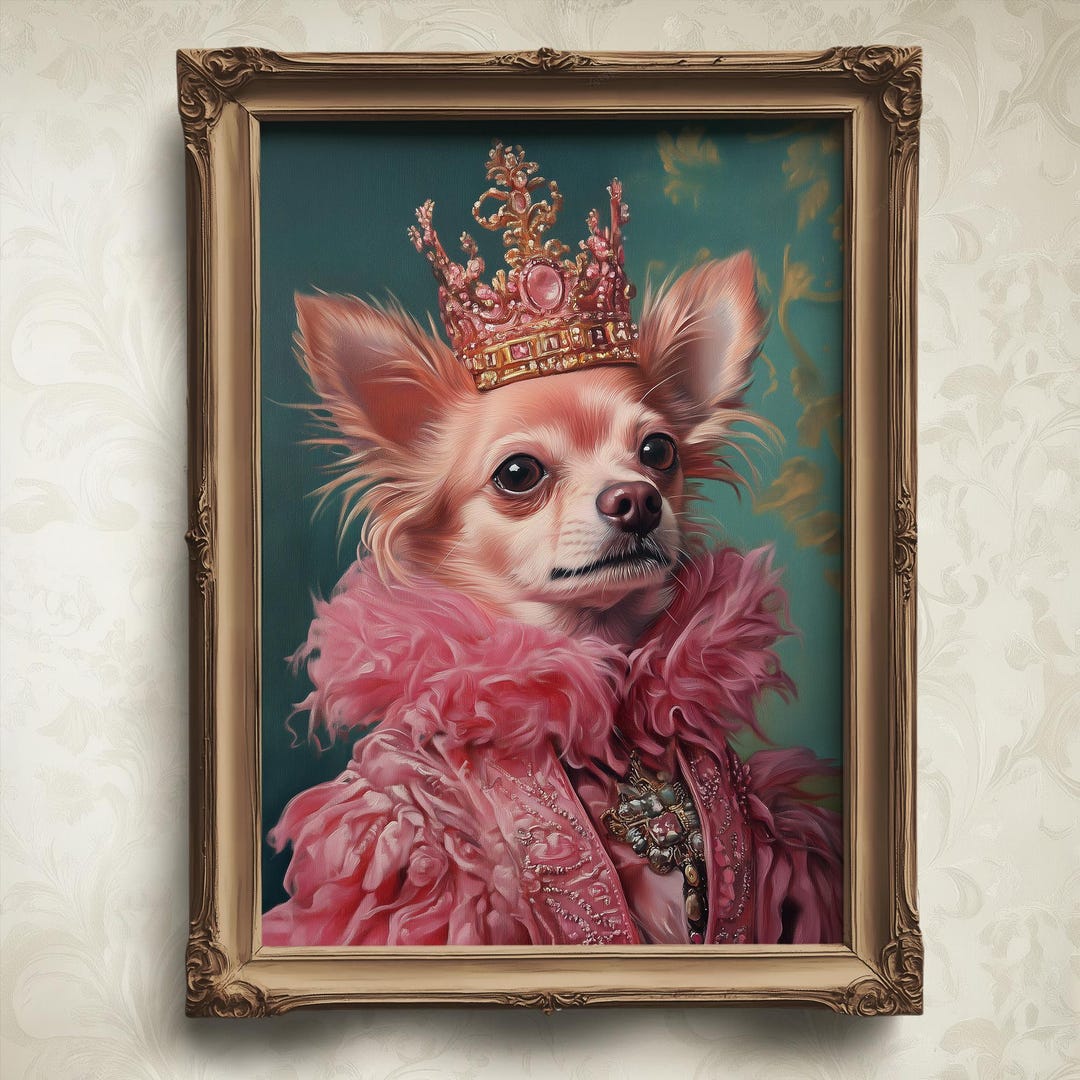 Custom Renaissance Pet Portrait: Regal King or Queen Art - Etsy