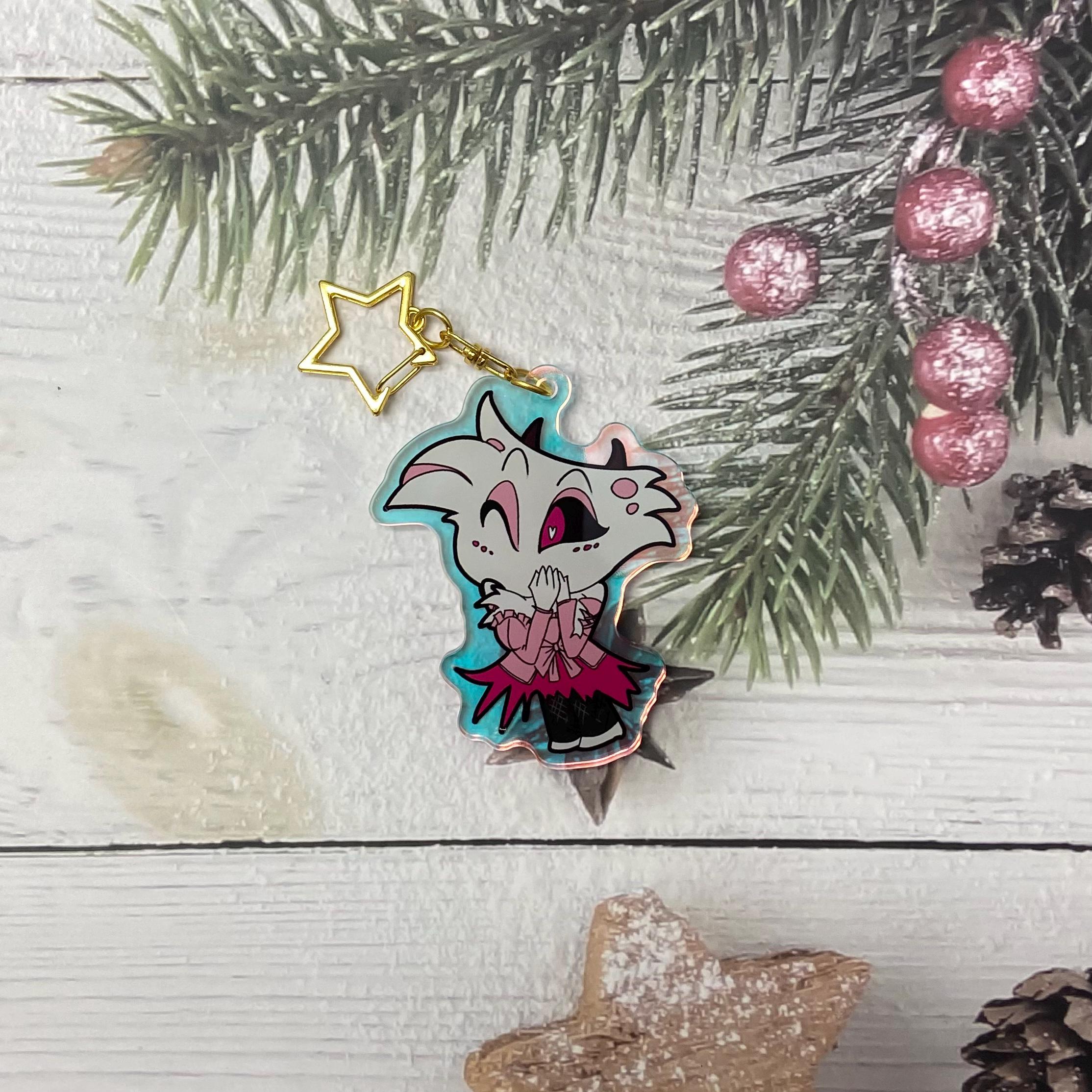 Hazbin Hotel Keychain, Hazbin Hotel Vox Keychain, Gift for Gamers