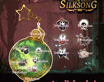 PRE-ORDEN Llavero Silksong Shaker de Hollow Knight, regalo de Navidad, regalo de cumpleaños, regalo para fanáticos de los videojuegos