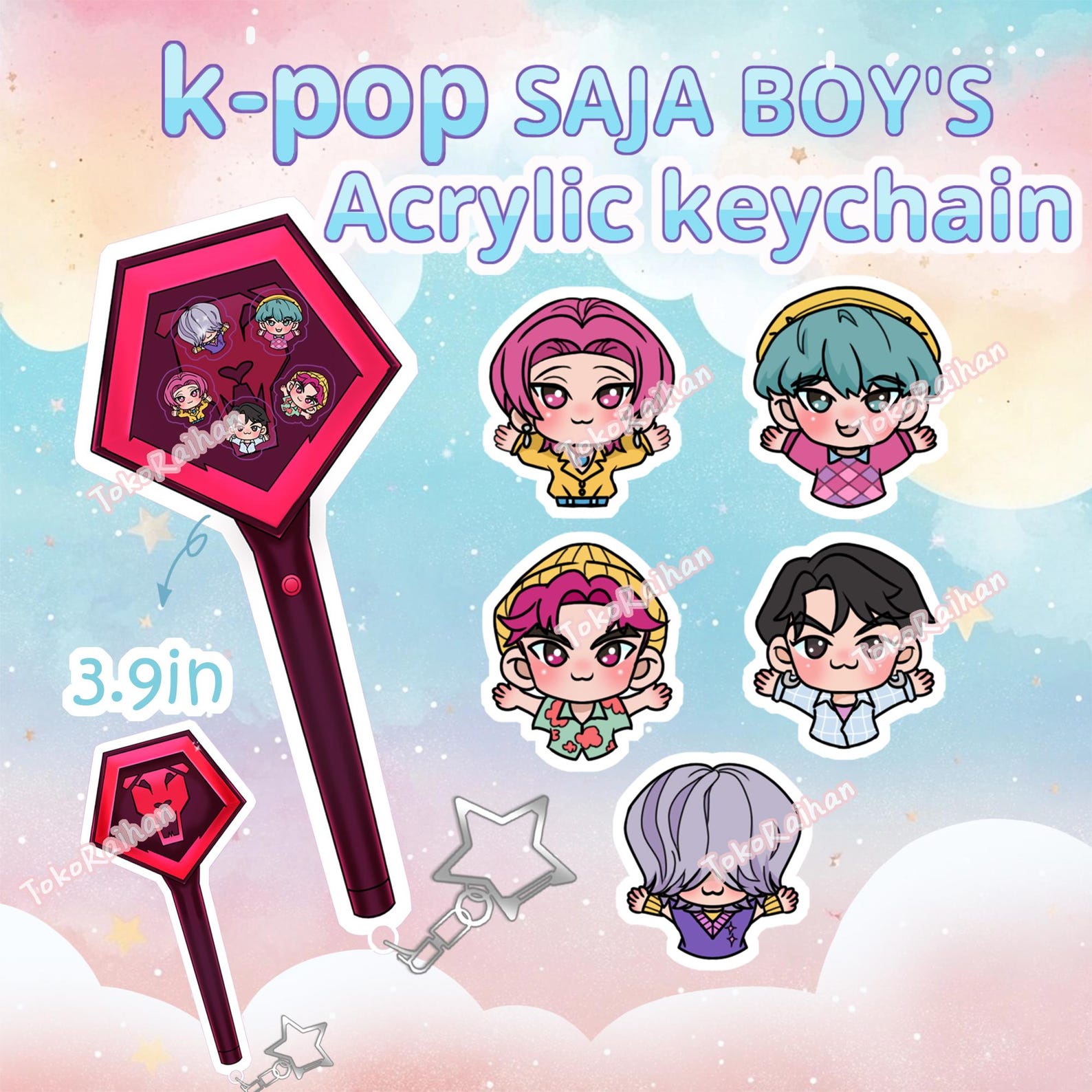 Huntrix Saja Boys Lightstick Charm Chibi Character Collection 3 9 huntrix-saja-boys-lightstick-charm-chibi-character-collection-3-9