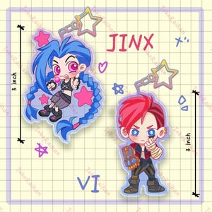 Jinx Iridescent Acrylic Charm Keychain