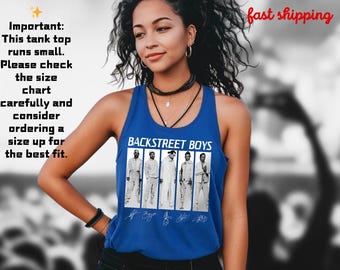 Backstreet Boys Millennium Tank Top, Concert Backstreet Boys Millennium Tour, Backstreet Boys Print, Backstreet Fan Merch Gift Tank Top