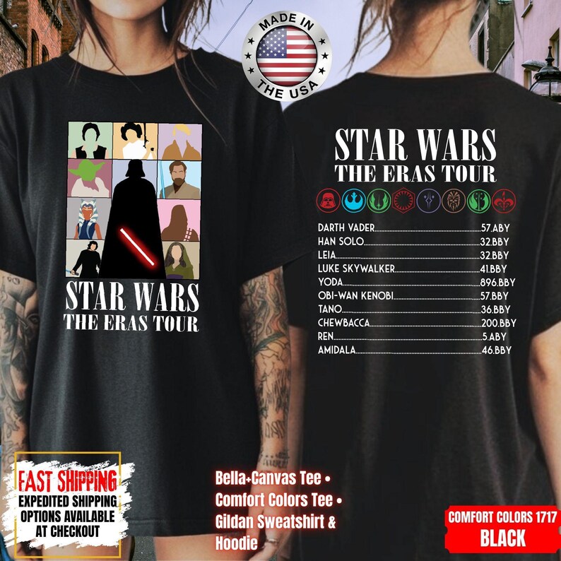 Disney Star Wars Shirt, Mandalorian Sweatshirt, Darth Vader Comfort Colors Shirt, Chewbacca Shirt, Star Jedi Shirt, Luke Skywalker Shirt image 12